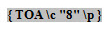 TOA field code without h switch TOA field code without h switch